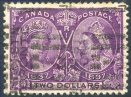 1897 Jubilee $2, U With Toronto Roller Cancel, SG.137. Cat. £425 - Sonstige & Ohne Zuordnung