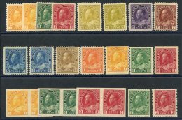 1922-31 Perf 12 KGV Defin Set + 1c Die II, 4c Shade SG.246/255 Plus Imperf X Perf 8 Coil Singles SG.256/8 & Set Of I - Sonstige & Ohne Zuordnung