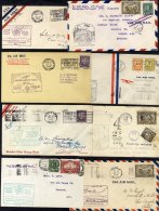 1927-47 CANADIAN AIRMAILS Collection Of Flown Covers (92) For Commemorative Or First Flights; Majority Bear 5c Air Stamp - Sonstige & Ohne Zuordnung
