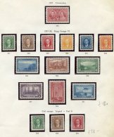 1937-51 M Or UM Range Of Complete Sets Housed In Mounts On Leaves Incl. Defin Sets Of 1937, 1942 War Effort, 1946 Peace, - Sonstige & Ohne Zuordnung