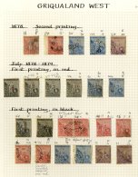 1853-1904 Range On Leaves Incl. Triangles 1d (6), 4d (8), 6d (3), 1s (3), Condition Generally Poor/damaged, Later Issues - Sonstige & Ohne Zuordnung