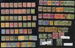 QV-KGV Range Of M & U (53), Highlights Incl. 1899 1r.50 U, 2r.25c (2) U, Selection Of QV Profile Heads With Surcharg - Sonstige & Ohne Zuordnung