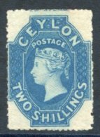 1861-64 2s Dull Blue, Unused Without Gum, Fine, SG.37, Cat. £750. - Sonstige & Ohne Zuordnung