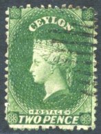 1863-66 2d Yellowish-green, Lightly Cancelled, The Usual Perforation Irregularities Resulting In Lower Left Corner Being - Autres & Non Classés