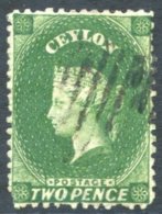 1863-66 2d Yellowish-green, Lightly Cancelled, The Usual Perforation Irregularities Resulting In Lower Left Corner Being - Sonstige & Ohne Zuordnung