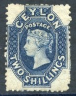 1863-66 2s Steel Blue With Wmk Inverted & Reversed, Unused Without Gum, Small Thin Spot At Right & Some Slight B - Autres & Non Classés