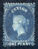 1867-70 CCC 1d Deep Blue With Wmk Reversed, Unused With Part O.g, Fine. SG.63bx, Cat. £450. - Sonstige & Ohne Zuordnung