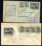 1931 First Flight Covers For Canton To Wuchow & Return, Each With 15c Air & Various 3c 'Junks' And With Appropri - Sonstige & Ohne Zuordnung