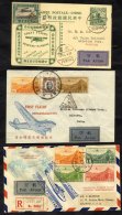 1931-41 First Flight Covers (3) First Two - China National Aviation Corp Official Covers Peiping - Nanking 15.4.31, Seco - Sonstige & Ohne Zuordnung