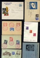 1945 Range Of Items With Provisional Cancellations Incl. Registered Cards (6) And Others Plus Arrange Of Covers With Mod - Sonstige & Ohne Zuordnung