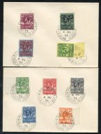 1929-37 Defins ½d To 5s (9 Vals) On Two Covers, Both Unaddressed, Each Tied By Port Stanley Double Ring C.d.s. Fo - Sonstige & Ohne Zuordnung