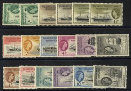 1954-62 Defin Set Complete UM Incl. ½d, 1d, 1½d Shades, SG.G26/43. (18) Cat. £260 - Sonstige & Ohne Zuordnung