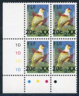 2006-13 Bird Provisional 20c On 23c Large XX Optd Type IId UM Corner Marginal Plate Block Of Four, SG.F1366. (4) Cat. &p - Sonstige & Ohne Zuordnung