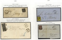 SAXONY 1783-1867 Collection Neatly Presented On Leaves In Protectors With Pre-stamp Entires Incl. 1783 From Leipzig To H - Sonstige & Ohne Zuordnung