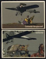 1918 Publicity Postcards For Continental Tyres (7 Different). - Sonstige & Ohne Zuordnung