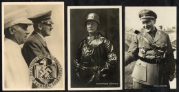 1930's Black & White Propaganda Cards (7 Different) Depicting Goering (4), Hitler & Goebbels, Hitler With Chimne - Sonstige & Ohne Zuordnung
