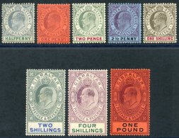1904-08 MCCA Set Excl. 6d Value - All Fresh M, From SG.52/64. (8) Cat. £1100 - Sonstige & Ohne Zuordnung