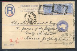 1898 (27 Dec) 2d Registered Envelope (size G) To Austria, Uprated With 1891 2½d Ultramarine & Orange (3), Can - Autres & Non Classés