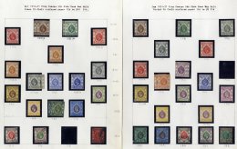 1891-2001 Chiefly M (few FU) Collection Housed In Two Multi Ring Albums With 1891 7c On 10c, 20c On 30c, 1903 CCA Vals T - Autres & Non Classés