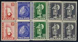 1939 New York World's Fair Set In Fine M Blocks Of Four (2x UM In Each Block), SG.238/41. (16) Cat. £220 - Sonstige & Ohne Zuordnung