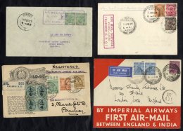 1920-29 First Flight Covers (4), 1920 Feb 15th RAF 4th Experimental Service Karachi - Bombay Registered Illustrated Cove - Sonstige & Ohne Zuordnung