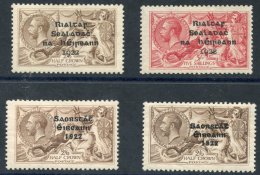 1922 2/6d Sepia Brown M, SG.17, 5s Rose Carmine M, SG.19, 1922-23 2/6d Chocolate Brown (2) M, SG.64. (4) Cat. £250 - Other & Unclassified