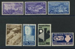 1948 Express Letter 35L Violet M, SG.E718 + 1951 Milan Fair Set M, SG.783/4, 1951 Monte Cassino Abbey Set M, SG.790/1 &a - Other & Unclassified