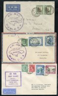1930-49 Range Of First Flight Cacheted Covers (5) Incl. PAA 1930 Kingston - Miami, Another But On To London, Another But - Sonstige & Ohne Zuordnung