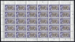 1938-52 Defins ½d To £1 Complete In Sheet Format Except For ½d (SG.121), 1d (SG.122) & 3d (SG.12 - Sonstige & Ohne Zuordnung