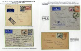 1938-52 Cover Collection With Good Variety Of KGVI Frankings & Cancels Incl. Advertising, Registered, Airmails, Cens - Autres & Non Classés