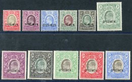 EAST AFRICA & UGANDA 1903-04 CCA 1a, 2a, 2½a, 3a & 4a, CCC 1r, 2r, 3r, 4r, 5r & 10r, All Optd SPECIME - Autres & Non Classés