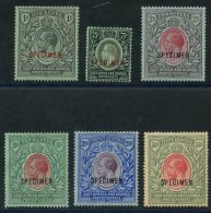 EAST AFRICA & UGANDA 1912-21 MCCA 75c, 1r, 2r, 10r & 20r Optd SPECIMEN, Fine M, Also The 50r Optd SPECIMEN (crea - Sonstige & Ohne Zuordnung