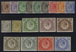 KENYA & UGANDA 1922-27 MSCA Set To 5s + 10s M, SG.76/92, 94. (18) Cat. £224 - Sonstige & Ohne Zuordnung