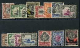 1935 Pictorial Defin Set Incl. 5c Type I & II, VFU (odd Short Perf), SG.110/123. (15) Cat. £550 - Sonstige & Ohne Zuordnung