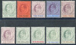 1904-06 MCCA Set, Fine M, SG.54/63. (10) Cat. £170 - Sonstige & Ohne Zuordnung