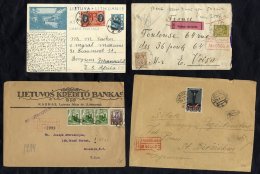 1864-1939 Selection Of 13 Covers, Entire & Cards Bearing A Variety Of Frankings & Cancels With Items To USA, Swe - Sonstige & Ohne Zuordnung