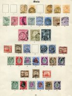 1863-1935 Good To FU (few M) Collection On Old Imperial Leaves Incl. 1863-81 ½d (4) U - One With Full 1876 C.d.s, - Sonstige & Ohne Zuordnung