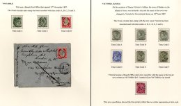 VILLAGE POSTMARKS Written Up Collection Of Cancels On QV-KGV Stamps (44) & Covers 2) Incl. Asciak, Birchircara, Cas - Sonstige & Ohne Zuordnung