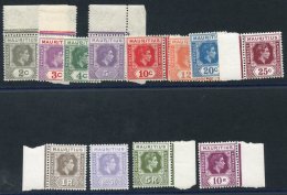 1938-49 Defin Set, UM (9 Are Marginals), SG.252/63a. (12) Cat. £120 - Sonstige & Ohne Zuordnung