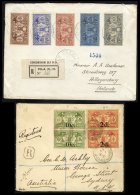 1936 (27 May) Envelope Registered To Holland And Bearing 1925 2½d (25c) & 2/6d (1.50f) In Combination With Fr - Sonstige & Ohne Zuordnung