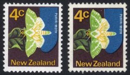 1970-76 4c Butterfly With Bright Green Wing, Veins Omitted M - Normal Accompanies For Comparison. SG.919ba. Cat. £ - Sonstige & Ohne Zuordnung