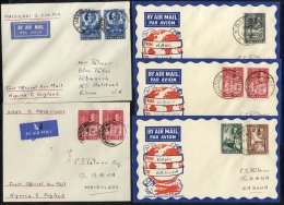 1963 Feb 17th First Official Flight To London Kano - Maidugari Leg Envelope Franked 2d & Maidugari - London Cover Fr - Sonstige & Ohne Zuordnung