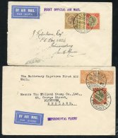 1931-34 Range Of First Flight Covers (6) Incl. 1931 Dec 12th Imperial Airways Christmas Flight To Cape Town Acceptance F - Sonstige & Ohne Zuordnung