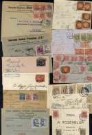 1920's Covers & Cards, Good Commercial Group With A Range Of Destinations & Frankings Incl. Registered, Postcard - Sonstige & Ohne Zuordnung