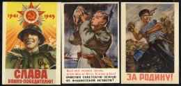 1950's Patriotic Propaganda Cards Featuring Army, Navy Etc. Colourful & Attractive. (10) - Sonstige & Ohne Zuordnung