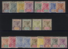 1900-92 Die I 8c-96c (4), Die II 2c-16c (4), 1893 New Values Set, 1897-1900 Colours Changed Set, All M Or O.g, Odd Minor - Sonstige & Ohne Zuordnung