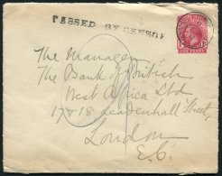 1917 1d Postal Stationery Envelope With Kissy - Sierra Leone C.d.s, Also 1917 Reg Cover With 1d Strip Of Three & Sea - Otros & Sin Clasificación