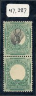 1926-27 ½d Black & Green, Variety Centre Omitted In Pair With Normal, M (the Normal Showing Part Of Centre Om - Autres & Non Classés