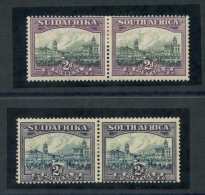 1930-44 2d Pairs, M, SG.44 & 44e. (4) Cat. £378. - Autres & Non Classés