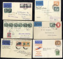 1932-34 First Flight Covers, Imperial Airways 1932 Jan 27th Cape Town - London Registered Cover With Pair Of Air Stamps, - Autres & Non Classés